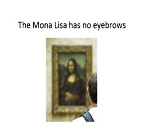 Mona Lisa không có lông mày - kèm thêm ảnh
