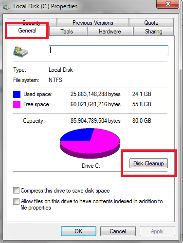 Disk Cleanup - dọn rác cho ổ cứng