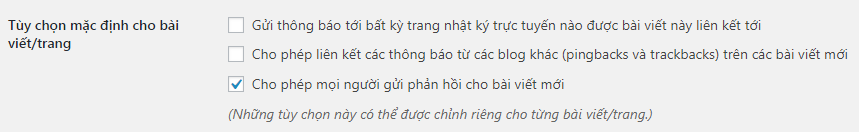 thiết lập mặc định tiếng Việt