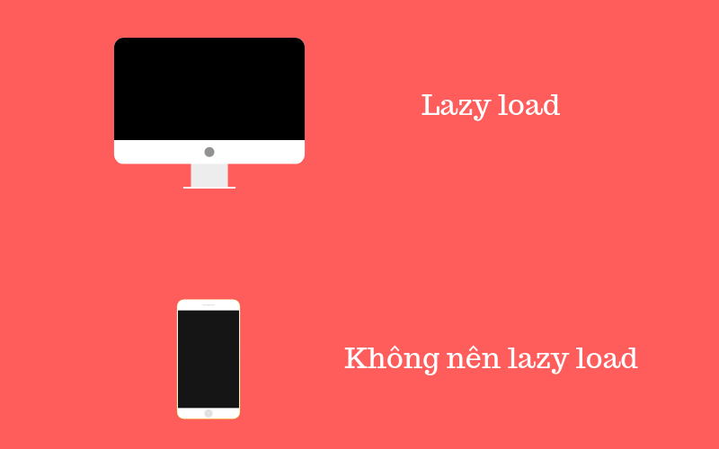 Không nên sử dụng Lazy load ảnh trên thiết bị di động?