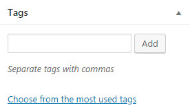 tags trong wordpress