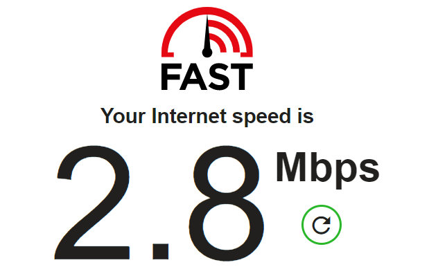 tốc độ internet khi chậm