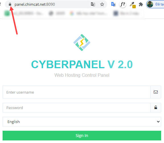 tạo https thành công cho trang đăng nhập của CyberPanel