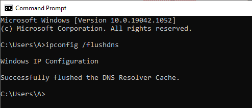 xóa cache DNS thành công trên máy tính