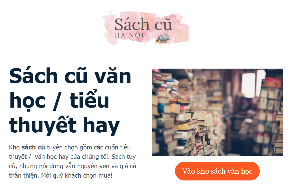 Trang landing page loại bỏ điều hướng