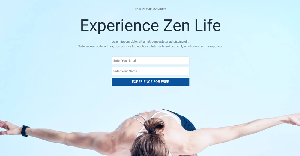 Ví dụ về trang thu thập khách hàng tiềm năng