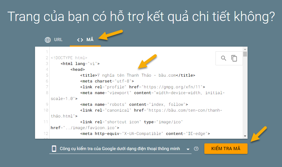 Kiểm tra mã đánh dấu dữ liệu có cấu trúc schema