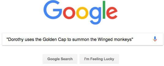 Tìm kiếm trên Google để phát hiện nội dung sao chép