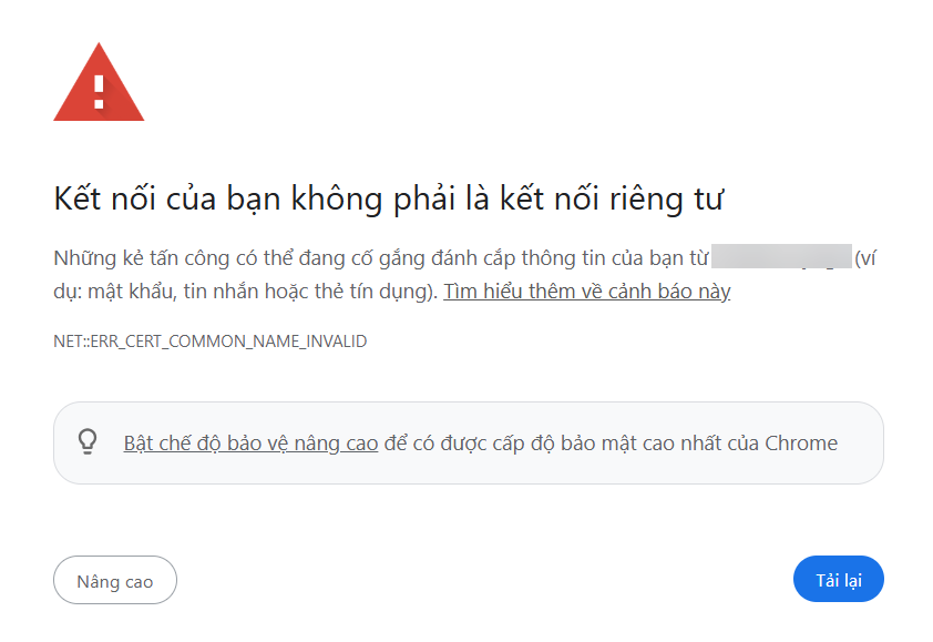 Kết nối không riêng tư